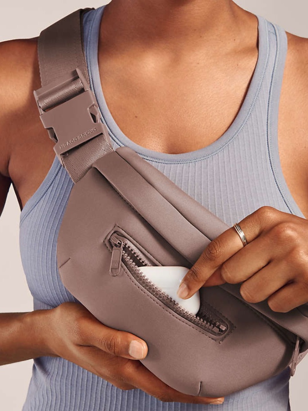 Dagne Dover Mauve Mini Belt Bag - Picture 2 of 5